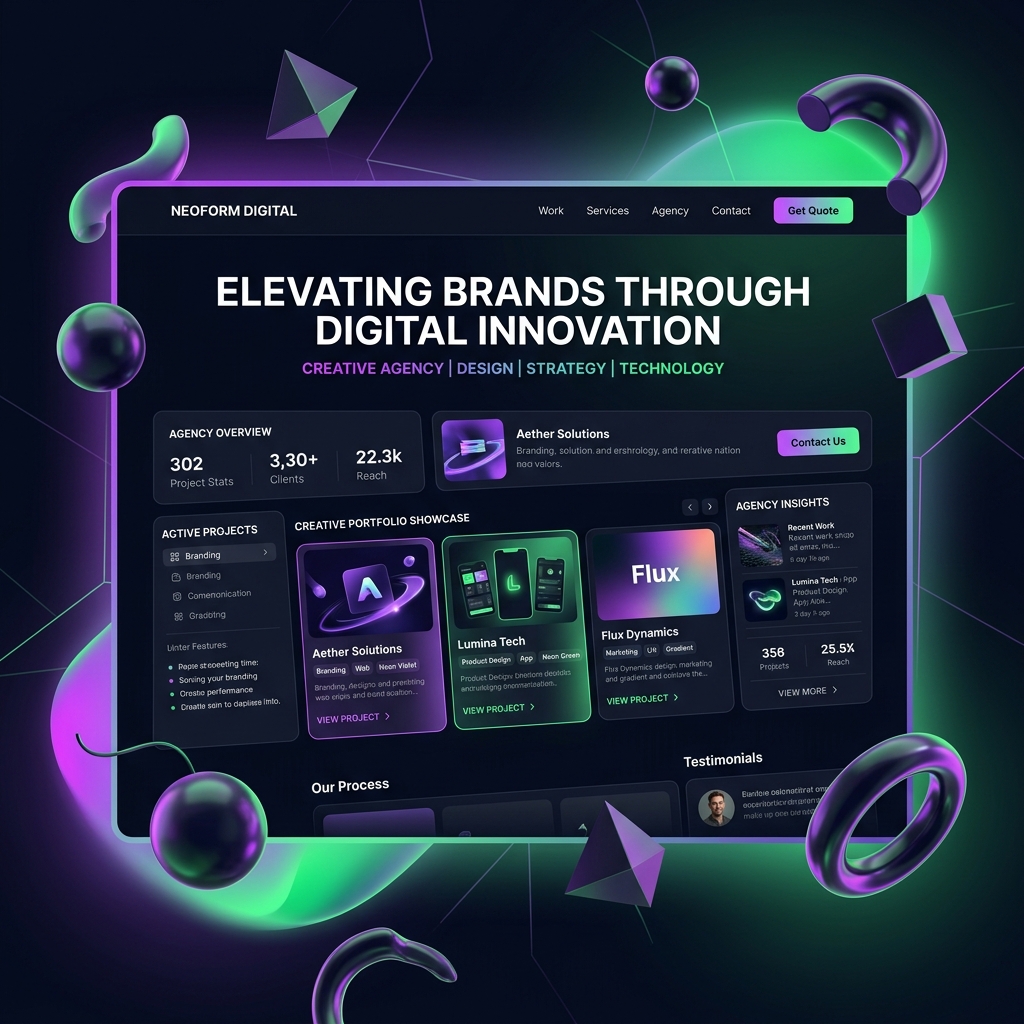 Creative Digital Agency Interface